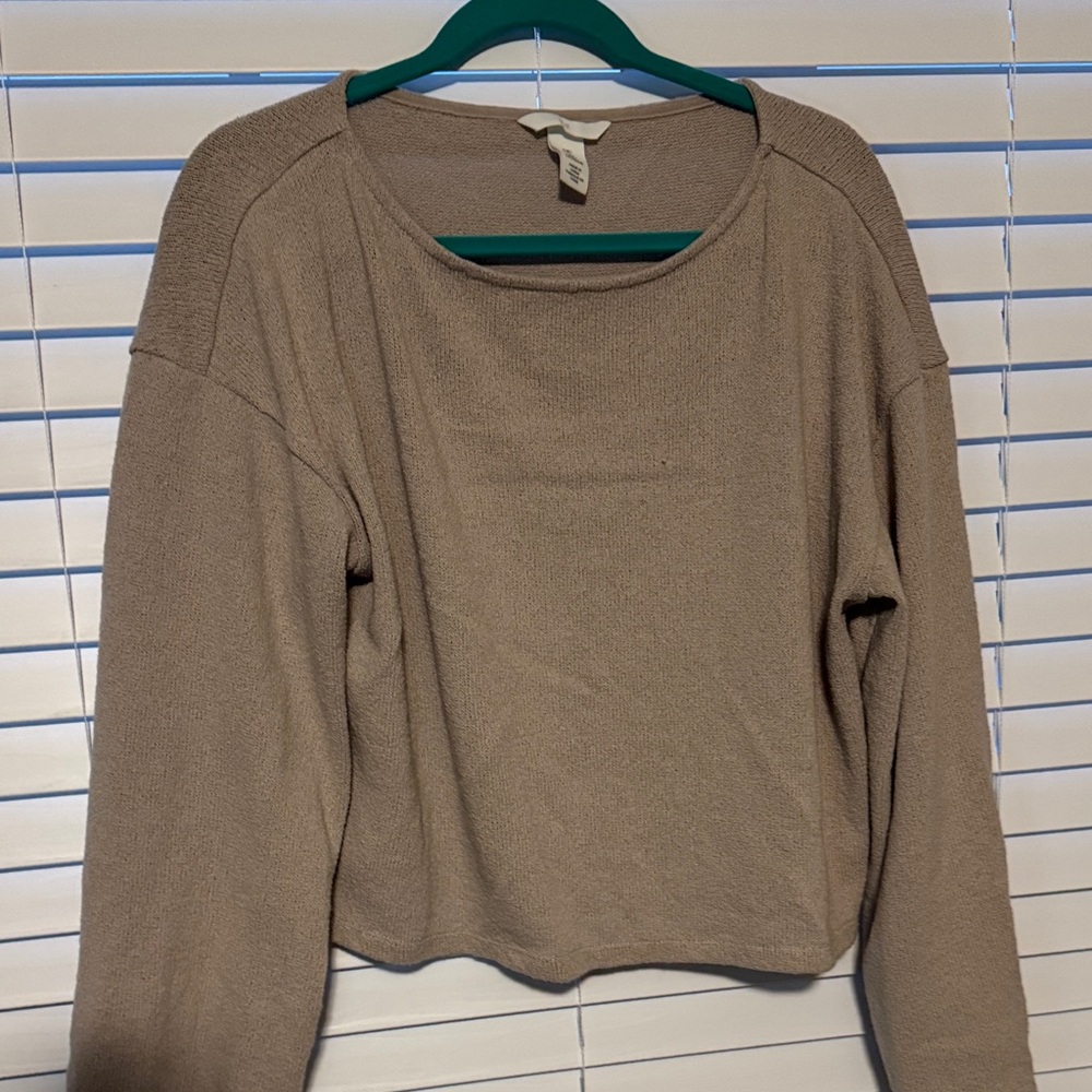 H&M Women's Crew Neck Sweater - Taupe